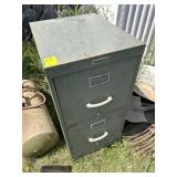 2 Two drawer filing cabinet