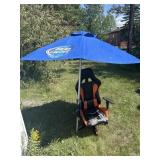 Umbrella and office chair