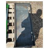 Skid steer quicktach plate