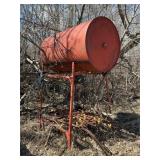 Gravity flow fuel tank on stand