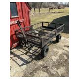 metal yard cart.