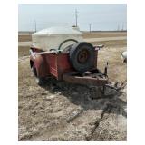 international pickup box trailer with water tank
