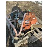 Water pump with 11hp gas engine