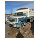 Chevy C65 Tandem grain truck with silage gate