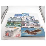 Vintage to Modern Military Jet Model Kits Lot