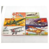 WWI/WWII Vintage Linberg Aircraft/Ship Models