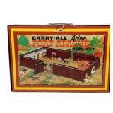 Vintage Marx Fort Apache Tin Carry-All Playset