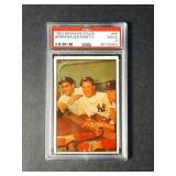1953 Bowman Color #44 Berra/Bauer/Mantle PSA 2