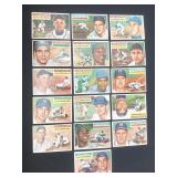 Topps 1956 Baseball Card Lot Banks/Hodges/More