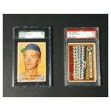 1957 Topps Graded Bunning Rookie + Yankees Team