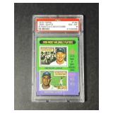 1975 Topps Baseball #194 PSA 8 Mantle/Newcombe