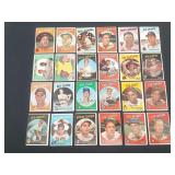 Topps 1959 Baseball Card Lot Mays/Berra/Aaron/More