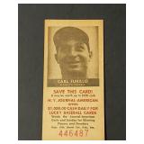 1954 NY Journal-American Furillo Dodgers Schedule