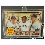 1968 Topps #490 Mantle/Mays/Killebrew Super Stars