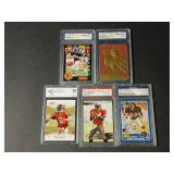 Football Graded Card Lot Favre/Ryan Rookies + More