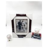 Yogi Berra Babe Ruth Signed Photo Yankees Balls