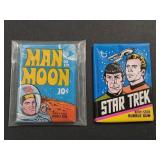 Topps Man on the Moon+Star Trek Sealed Card Packs