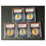 1962 Salada Coins Graded Lot Kaline/Maris/More