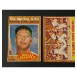 Mickey Mantle #318 + #471 Topps 1962 Baseball