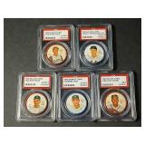 1962 Salada Coins Graded Lot  Arron/Cash/More