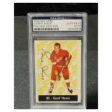 Gordie Howe Autographed Card/PSA/DNA