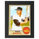 Mickey Mantle 1968 Topps Baseball Card
