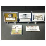 Baseball Legends Autograph Card Lot