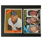 1966 Topps Baseball #365 Maris + #215 NL Batting