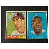 1961 Topps Yastrzemski Rookie + Aaron MVP