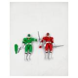 Power Rangers Turbo 5" Red & Green Lot