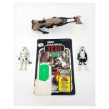 Vintage Star Wars Biker Scout/Speeder Bike/Trooper