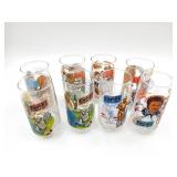 Vintage Empire/Jedi Burger King Glasses Lot of 8