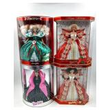 Holiday Barbie Lot of (4) 1995/1997/1998