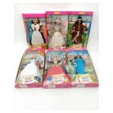 Barbie American History Themed Doll Lot of (6)
