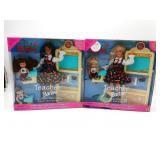 Teacher Barbie Blonde and Brunette 1995