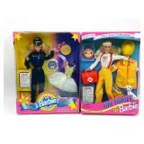 Barbie Fire Fighter + Police Officer