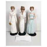 Franklin Mint Diana Loose Porcelain Doll Lot