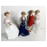 Franklin Mint Princess Diana Loose Lot of 4