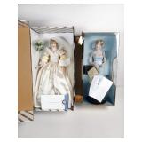 Franklin Mint Diana Bridal Wales Doll Lot /2000