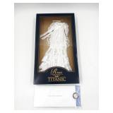 Franklin Mint Titanic Rose White Dressing Gown NIB
