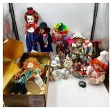 Clown Dolls/Porcelain/Musical and More