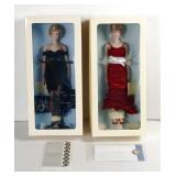 Franklin Mint Diana Revenge Dress Doll Lot NIB