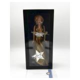 Franklin Mint Marilyn Monroe Gold gown NIB