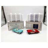 Franklin Mint 1:24 1963 + 1978 Corvettes Die-Cast