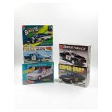 Police Car 1/25 Scale Model Kits Lot of 5
