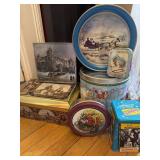 Tins Lot - a Christmas story, courier, and Ives,
