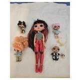 Lot of LOL dolls/figures - 7 pieces