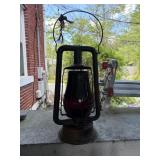 Dietz fitzall red glass oil kerosene lantern CT