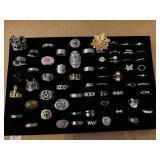 50+ fashion ring assortment