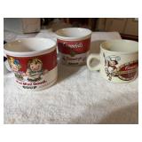 3 Campbell Soup Mugs - Two Campbell Kids & one